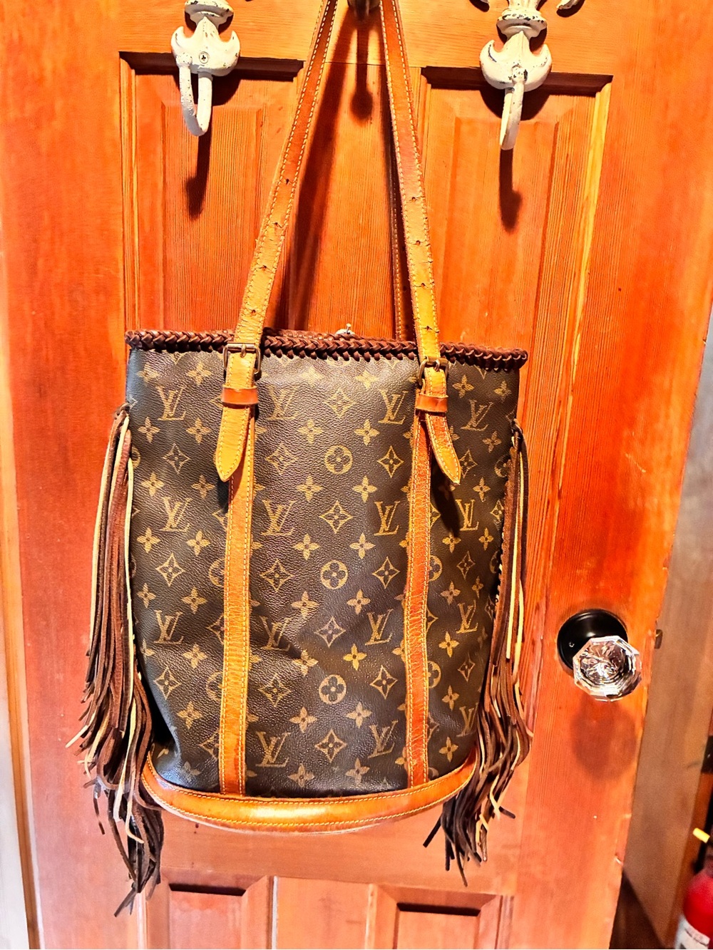 Louis Vuitton Monogram authentic Refurbished Brown and Tan Fringe Shoulder Bag - Picture 11 of 15